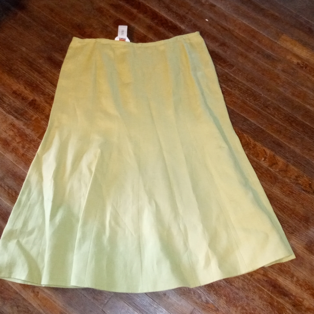 Talbots Petites Irish Linen Skirt Size 16
